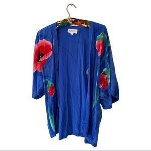 YOLANDA LORENTE | hand painted silk vintage kimono | size small